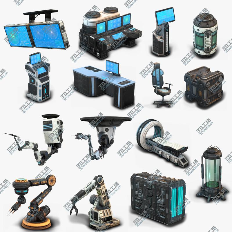 images/goods_img/2021040233/3D Sci Fi Props Low Poly collection/1.jpg